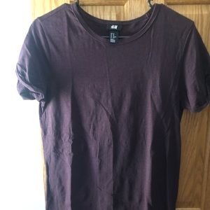 Purple short sleeve tee shirt